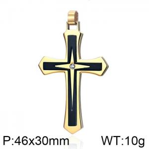 Stainless Steel Cross Pendant - KP99356-WGAS