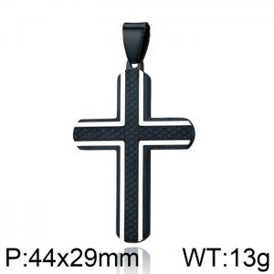 Stainless Steel Cross Pendant - KP99359-WGAS