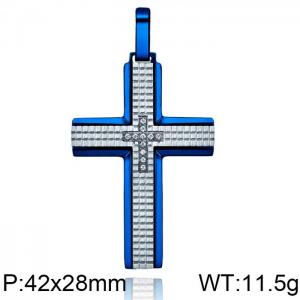 Stainless Steel Cross Pendant - KP99361-WGAS