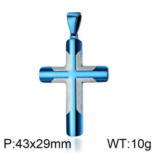 Stainless Steel Cross Pendant - KP99385-WGAS