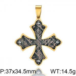 Stainless Steel Cross Pendant - KP99392-WGAS