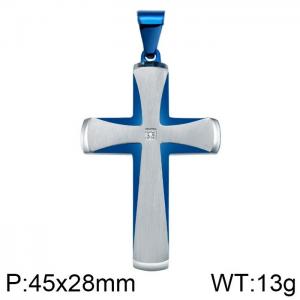 Stainless Steel Cross Pendant - KP99404-WGAS
