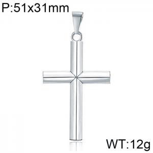 Stainless Steel Cross Pendant - KP99434-WGYG