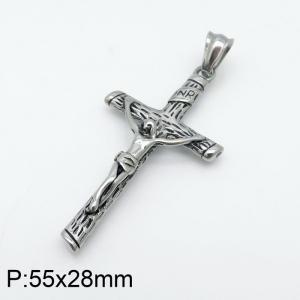 Stainless Steel Cross Pendant - KP99483-TOM