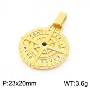 Stainless Steel Gold-plating Pendant - KP99573-KFC