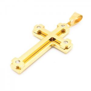 Stainless Steel Cross Pendant - KP99634-HR