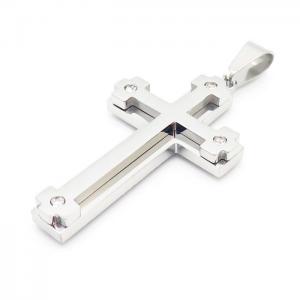 Stainless Steel Cross Pendant - KP99635-HR