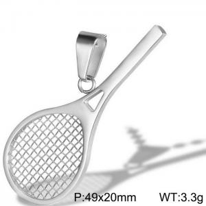 Stainless steel color Pendant - KP99749-WGBM