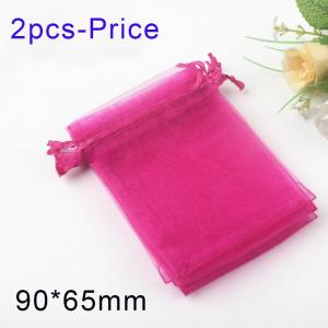 Solid color hollow geometric square candy and snack storage bag - KPS203