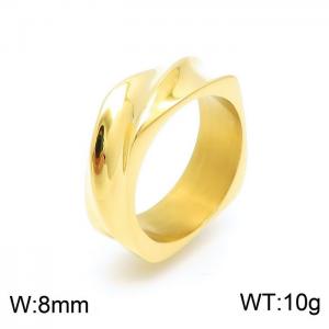 Stainless Steel Gold-plating Ring - KR100731-KFC