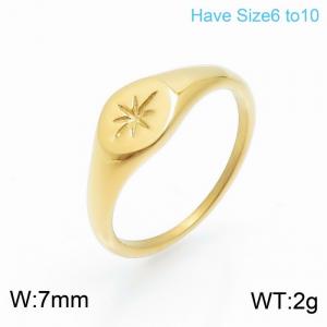 Stainless Steel Gold-plating Ring - KR100776-KFC