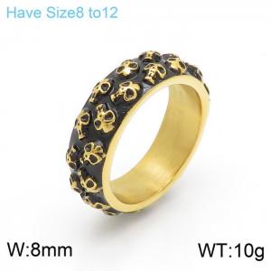 Stainless Skull Ring - KR100833-KFC