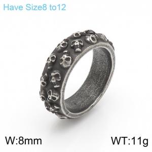 Stainless Skull Ring - KR100834-KFC