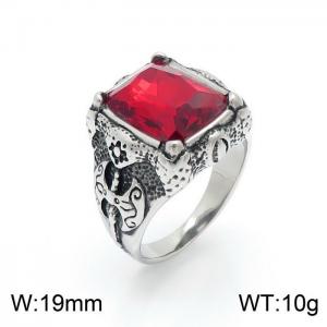 Stainless Steel Stone&Crystal Ring - KR101138-HL