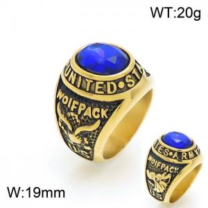 Stainless Steel Stone&Crystal Ring - KR101147-HL