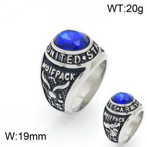 Stainless Steel Stone&Crystal Ring - KR101154-HL