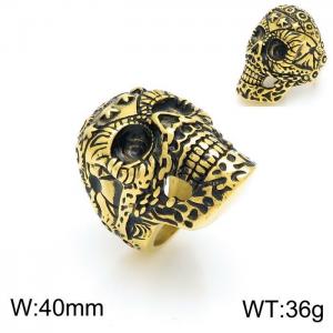 Stainless Skull Ring - KR101156-HL