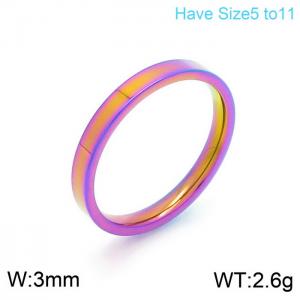 SS Colorful-plating Ring - KR101286-K