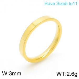 Stainless Steel Gold-plating Ring - KR101287-K