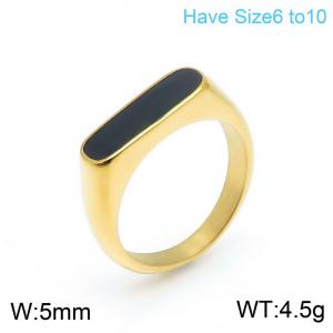 Stainless Steel Gold-plating Ring - KR101361-KFC