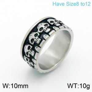 Stainless Skull Ring - KR101502-KFC