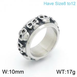 Stainless Skull Ring - KR101536-KFC