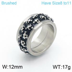 Stainless Skull Ring - KR101538-KFC