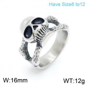 Stainless Skull Ring - KR101616-KFC