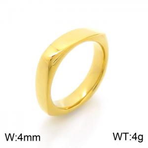 Stainless Steel Gold-plating Ring - KR101918-ZY