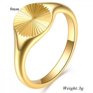 Stainless Steel Gold-plating Ring - KR101927-WGZJ