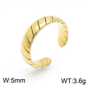 Stainless Steel Gold-plating Ring - KR101934-LK