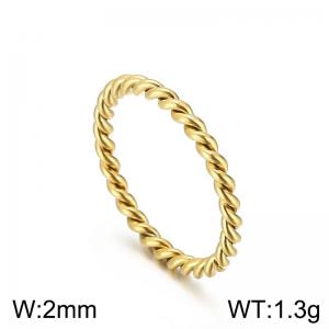 Stainless Steel Gold-plating Ring - KR102373-Z