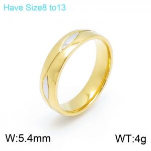 Stainless Steel Gold-plating Ring - KR102429-K