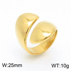 Stainless Steel Gold-plating Ring - KR102962-LK