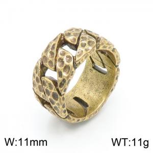 Stainless Steel Gold-plating Ring - KR102964-KJX