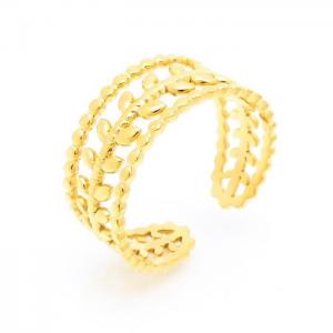 Stainless Steel Gold-plating Ring - KR103101-LK