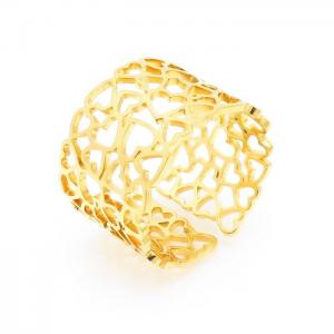 Stainless Steel Gold-plating Ring - KR103102-LK