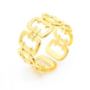 Stainless Steel Gold-plating Ring - KR103106-LK