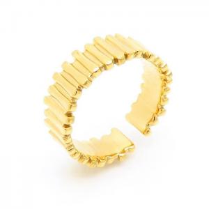 Stainless Steel Gold-plating Ring - KR103109-LK