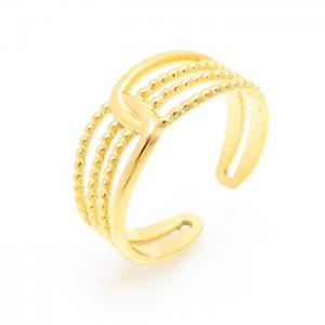 Stainless Steel Gold-plating Ring - KR103114-LK