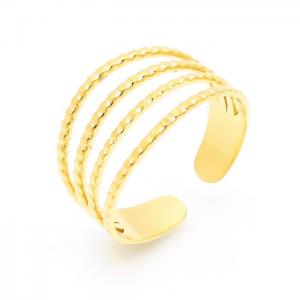 Stainless Steel Gold-plating Ring - KR103117-LK