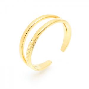 Stainless Steel Gold-plating Ring - KR103122-LK
