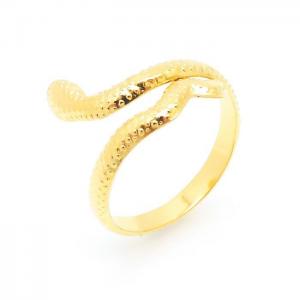 Stainless Steel Gold-plating Ring - KR103125-LK