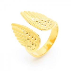 Stainless Steel Gold-plating Ring - KR103132-LK