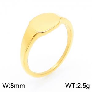 Stainless Steel Gold-plating Ring - KR103299-KFC