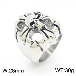 Stainless Skull Ring - KR103359-KJX