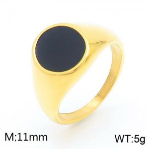 Stainless Steel Gold-plating Ring - KR103678-KFC