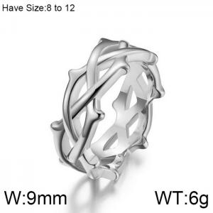 Stainless Steel Special Ring - KR103903-WGQF