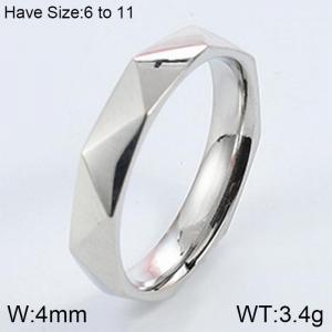 Stainless Steel Special Ring - KR103925-WGQZ