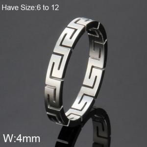 Stainless Steel Special Ring - KR103930-WGQZ